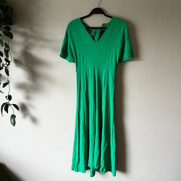 Whistles Zelena green midi dress 2 - Picture 5 of 13